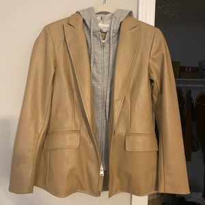 Evereve West Bank Blazer Taupe. Size Small